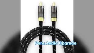 Χρυσό καλώδιο ήχου Toslink Ηχείο Audiophile Subwoofer