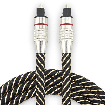 Αγορά Toslink Optic Digital Cable Nylon Braided Metal Shell Red Ring Connector HiFi SPDIF 1M - 10M for SoundBar online manufacture