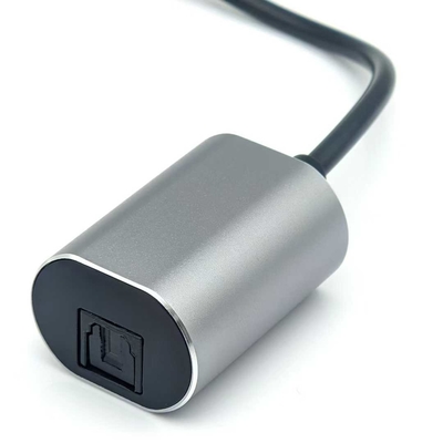 Αγορά Μαύρο USB-C αρσενικό σύνδεσμο TOSLINK οπτικό καλώδιο ήχου για μετάδοση ήχου έτοιμου για ηχεία online manufacture