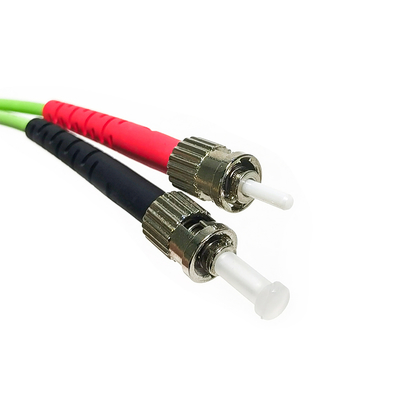 Διπλοί ΚΚ OM2 50/125 σκοινί ST-LC UPC, 1M/2M/3M/5M/10M του ST οπτικών ινών καλωδίων πολλαπλού τρόπου μπαλωμάτων ινών 3.0mm