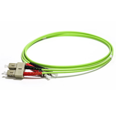 Διπλοί ΚΚ OM2 50/125 σκοινί ST-LC UPC, 1M/2M/3M/5M/10M του ST οπτικών ινών καλωδίων πολλαπλού τρόπου μπαλωμάτων ινών 3.0mm