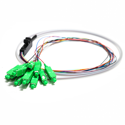 SC APC 12core Fanout Fiber Optic Pigtail SM Simplex 1,5M Optical Fiber Pigtail /Planar Lightwave Circuit splitter