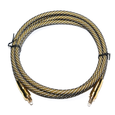 TOSLINK Οπτικό καλώδιο ήχου OD 7.0 Nylon Braided Net 4K επίχρυσες θύρες Ήχος HiFi για ενισχυτή υπογούφερ Audiophile