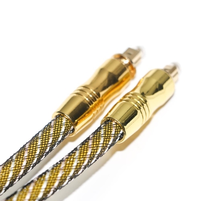 TOSLINK Οπτικό καλώδιο ήχου OD 7.0 Nylon Braided Net 4K επίχρυσες θύρες Ήχος HiFi για ενισχυτή υπογούφερ Audiophile