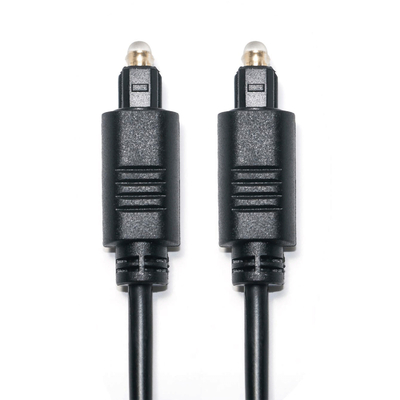 Μαύρο καλώδιο οπτικών ινών Toslink OD4.0 PVC τετράγωνης έγχυσης επίχρυση θύρα 1M 1,5M 3M για Soundbar CD Player