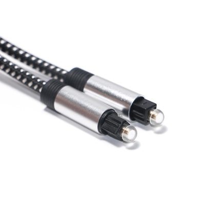Toslink Optical Audio Digital Cable SPDIF Cable Knited Rope Plated Shell Port for Home Theater CD Player Soundbar