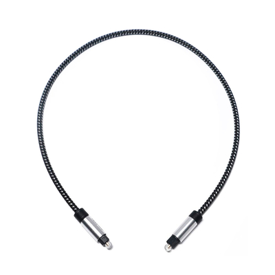 Toslink Optical Audio Digital Cable SPDIF Cable Knited Rope Plated Shell Port for Home Theater CD Player Soundbar