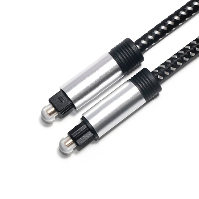 Toslink Optical Audio Digital Cable SPDIF Cable Knited Rope Plated Shell Port for Home Theater CD Player Soundbar