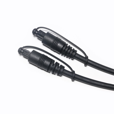 Ολοκαίνουργιο Hifi Sound Toslink Optical Audio Digital Cable S/PDIF Επίχρυσος σύνδεσμος μαύρο PVC 1,5M 2,4M 3M