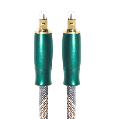 Toslink Optical Digital Cable Πλεκτό σχοινί επιχρυσωμένο 4K Connecottr υψηλής ποιότητας ήχου HiFi 1,2M 2M για ενισχυτή