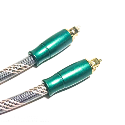 Toslink Optical Digital Cable Πλεκτό σχοινί επιχρυσωμένο 4K Connecottr υψηλής ποιότητας ήχου HiFi 1,2M 2M για ενισχυτή