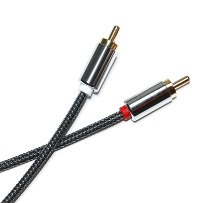 RCA Premium Quality Ψηφιακός Ήχος SPDIF 3,5mm πλεκτό νάιλον κράμα αλουμινίου αρσενικό σε αρσενικό για VCD DVD TV Soundbar