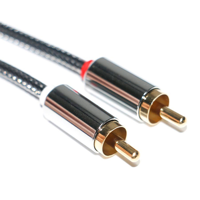 RCA Premium Quality Ψηφιακός Ήχος SPDIF 3,5mm πλεκτό νάιλον κράμα αλουμινίου αρσενικό σε αρσενικό για VCD DVD TV Soundbar