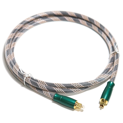 Toslink Optical Digital Cable Πλεκτό σχοινί επιχρυσωμένο 4K Connecottr υψηλής ποιότητας ήχου HiFi 1,2M 2M για ενισχυτή