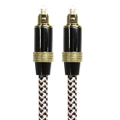 Toslink Didital Optical Cable OD5.0 Golden 4K Port Woven Rope Sound HiFi for Home Theatre Soundbar