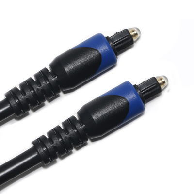 Blue&​Toslink Ψηφιακό καλώδιο OD4.0 Καλώδιο οπτικών ινών επιμεταλλωμένο PVC στρογγυλό βύσμα για συσκευή αναπαραγωγής CD