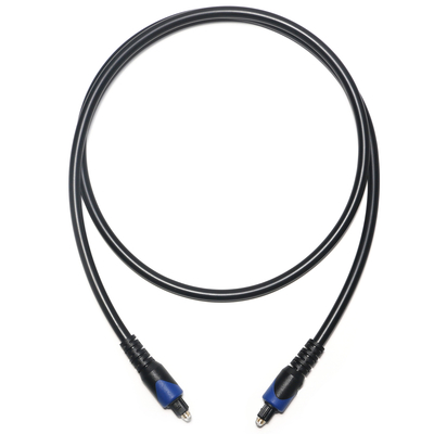 Blue&​Toslink Ψηφιακό καλώδιο OD4.0 Καλώδιο οπτικών ινών επιμεταλλωμένο PVC στρογγυλό βύσμα για συσκευή αναπαραγωγής CD