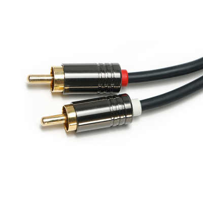Καλώδιο ψηφιακού ήχου RCA 3,5 mm επιμεταλλωμένο PVC από μαύρο κράμα αλουμινίου ShellQuality For Soundbar 0,5M Conector για Mini Soundbar