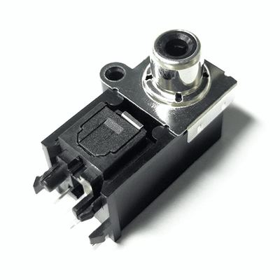 AV-GQR05B Optica Jeck 25Mbps 3-5V Ψηφιακή οπτική σύνδεση Toslink Κάθετη θηλυκή υποδοχή βύσματος