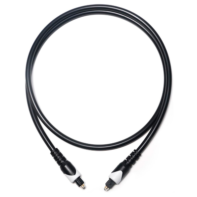Ψηφιακό καλώδιο White&Toslink OD4.0 Καλώδιο οπτικών ινών επιμεταλλωμένο LSZH PVC Shelter Στρογγυλό βύσμα για Home Player CD Soundbar