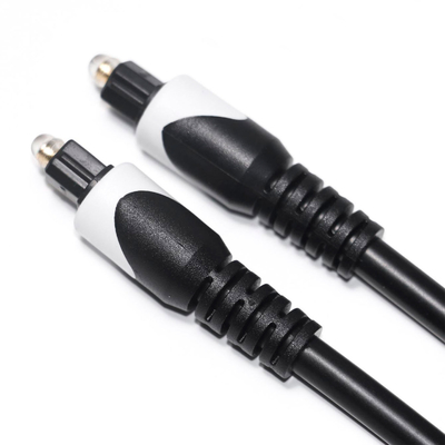 Ψηφιακό καλώδιο White&Toslink OD4.0 Καλώδιο οπτικών ινών επιμεταλλωμένο LSZH PVC Shelter Στρογγυλό βύσμα για Home Player CD Soundbar