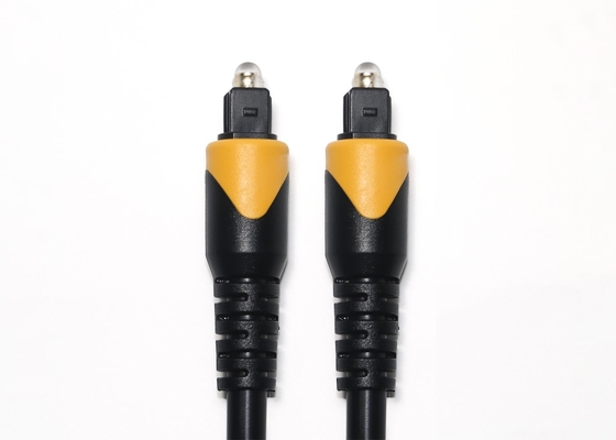 Όπτικο καλώδιο Toslink Πορτοκαλί μαύρο OB6.0 6MHz PVC καλυμμένος Χρυσός σύνδεσμος για οικιακή τηλεόραση