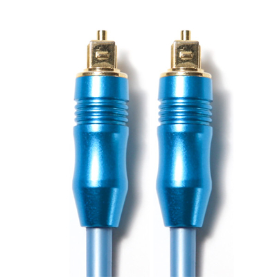 Μπλε καλυμμένο αργίλιο Shell καλωδίων OD5.0 Toslink ψηφιακό οπτικό ακουστικό για τον ενισχυτή Soundbar 1.5M 3M 5M
