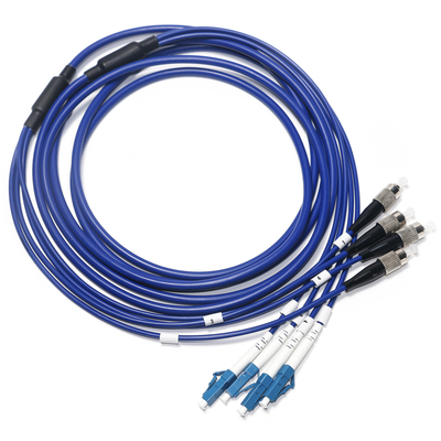 Καλώδιο οπτικών ινών Patch Muti-Core Mode OM4/OM5 4/4 SC LC For Survailiance WLAN LAN