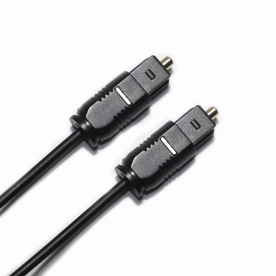 Εργοστασιακή έξοδος Toslink Μαύρο PVC OD4.0mm Ψηφιακό καλώδιο ινών πυρήνα 2.2mm για CD Soundbar Mini Player