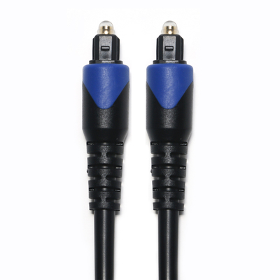 Blue&​Toslink Ψηφιακό καλώδιο OD4.0 Καλώδιο οπτικών ινών επιμεταλλωμένο PVC στρογγυλό βύσμα για συσκευή αναπαραγωγής CD