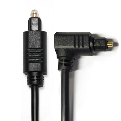 έξοδος facotry Toslink Digital Audio Cable Black OD4.0 Τετράγωνη διασύνδεση 90° 0,5M για ηχομπάρα mini Player