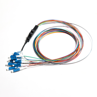 Καλώδιο πολυμέσων οπτικών ινών Pathc 1310nm Blue FC UPC 12 Core Ribbon Pigtail