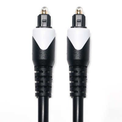 Ψηφιακό καλώδιο White&Toslink OD4.0 Καλώδιο οπτικών ινών επιμεταλλωμένο LSZH PVC Shelter Στρογγυλό βύσμα για Home Player CD Soundbar